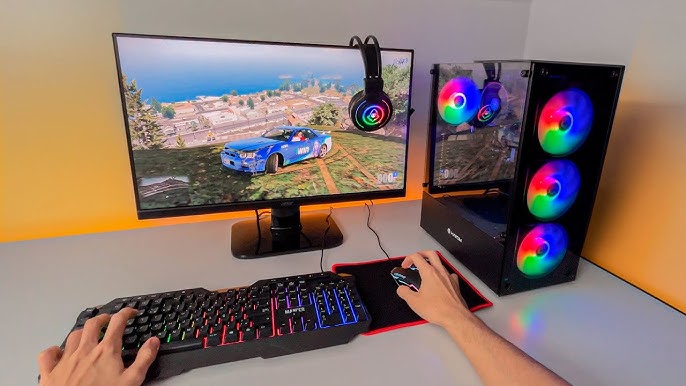 MELHOR PC GAMER até R$ 1800 Reais com peças do MERCADO LIVRE 