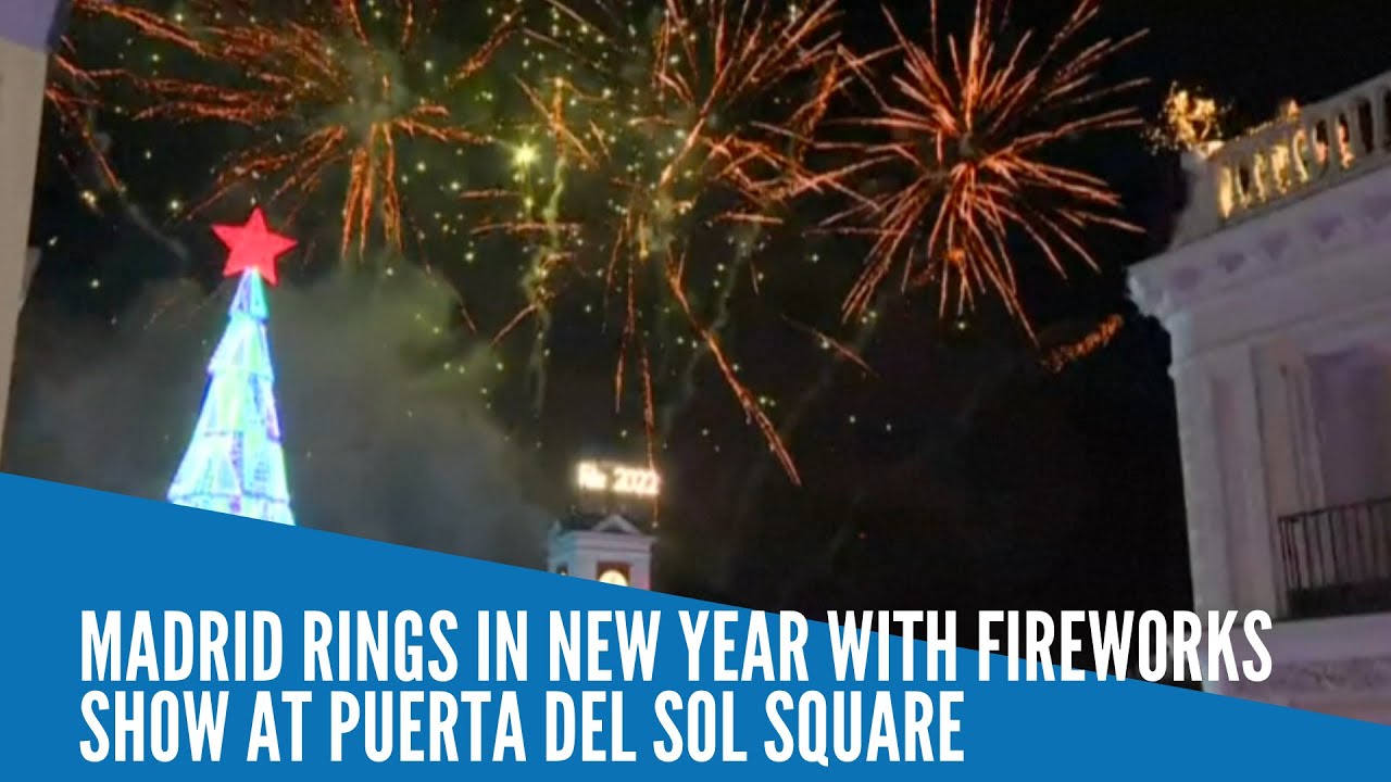 Madrid rings in New Year with fireworks show at Puerta del Sol square ...