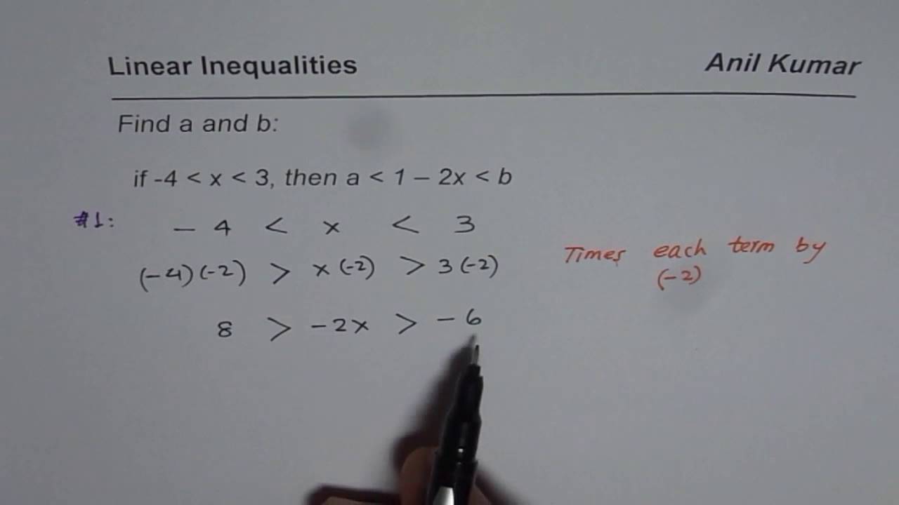 Extended Linear Inequality to Find parameters for restricted range of double linear inequality
