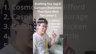 Drafting Our Top 5 Cartoon Characters That Start With the Letter C #cartoon #shorts