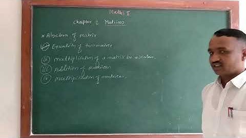 Matrices lecture 1 by Atul Limgude sir