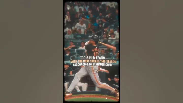 The top 5 MLb teams with the most singles this season#mlb #baseball