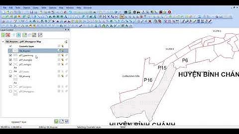 Cách cắt một phần lớp thủy văn trong MapInfo