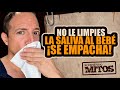 No limpies saliva a tu bebé ¡lo vas a empachar! #RompiendoMitos