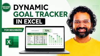 Dynamic Goal Tracker in Excel for Beginners | Task Tracker + Completion %