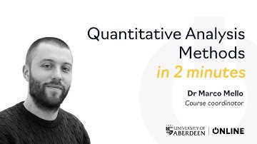 Quantitave Analysis Methods in 2 minutes