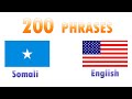 200 phrases  somali  english