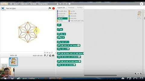 Lập trình Scratch vẽ hoa văn lục giác từ hình thoi và tam giác đều