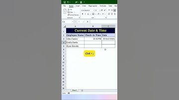 Excel Tip: Auto Insert Date & Time (No Typing Needed!)