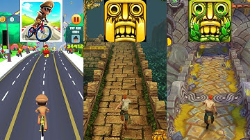 Little Singham Cycle Race 🆚 Temple Run 🆚 Temple Run 2 New Update
