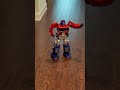 Part 2 of the Robosen Optimus Prime. Wait till it starts doing push ups!
