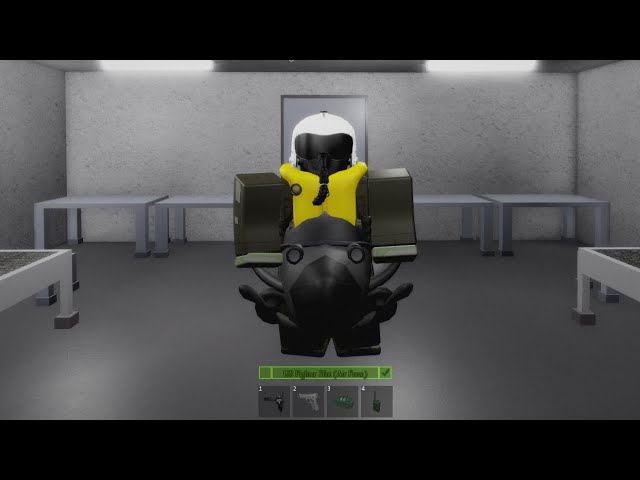 Roblox profile picture of a soldier in a jet