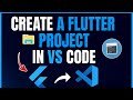 How to Create a NEW FLUTTER PROJECT on VS Code - PC or Laptop - Full Step-by-Step Guide