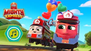 The Trains Go Chugging Down the Track! - Mighty Express Sing Along Songs - Mighty Express Official