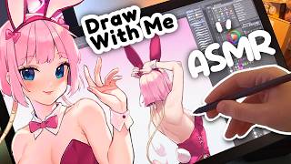 Real time Sketch to Render Process 🐰OC in a Bunny suit | Digital Art ASMR