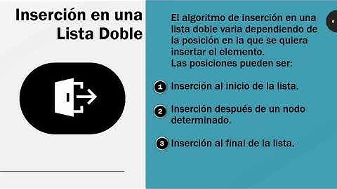 Listas dobles y circulares. (Estructura de Datos)