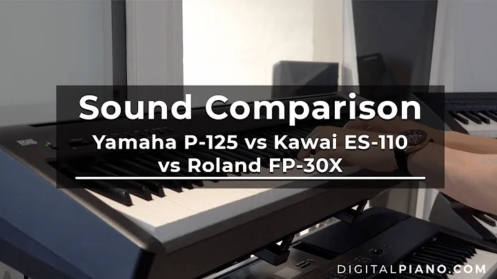 Sound Comparison Yamaha P125 vs Kawai ES110 vs Rol...