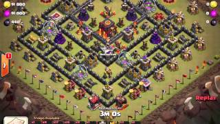 Clash of Clans - invincibill11 3 star lavaloonion th10