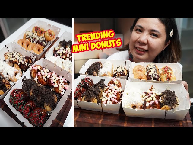 Mini Donuts Recipe pang Negosyo with Costing class=