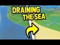 DRAINING THE SEA WITH WATER PUMPS in CITIES SKYLINES