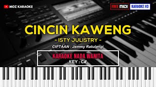 CINCIN KAWENG - NADA WANITA | FREE MIDI | KARAOKE POP MANADO | KARAOKE HD | MOZ KARAOKE