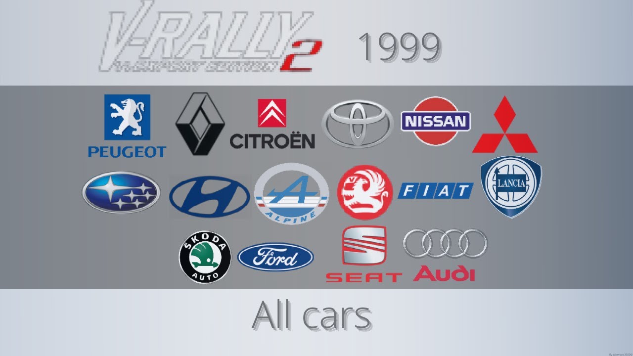 V-rally 2 All Cars - YouTube