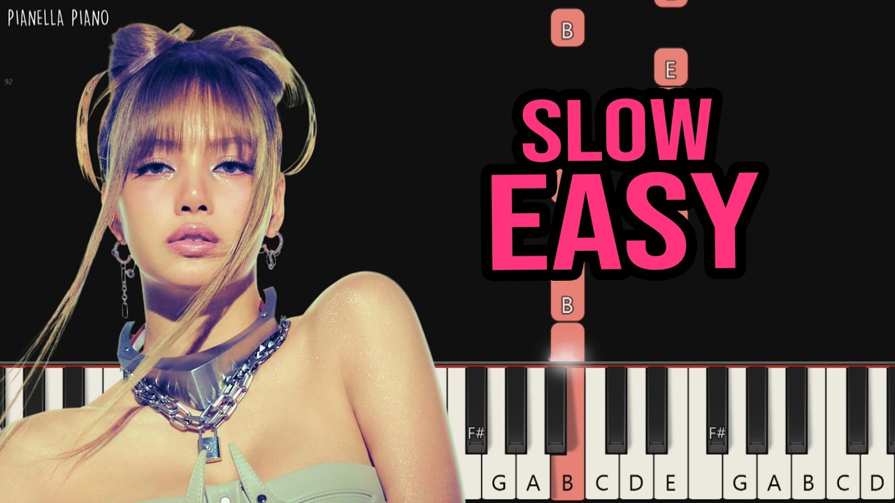 BLACKPINK - Me and my | SLOW EASY Piano Tutorial by Pianella Piano