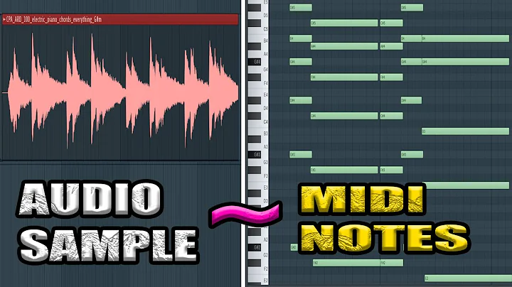 How To Convert Audio to Midi  in FL Studio.