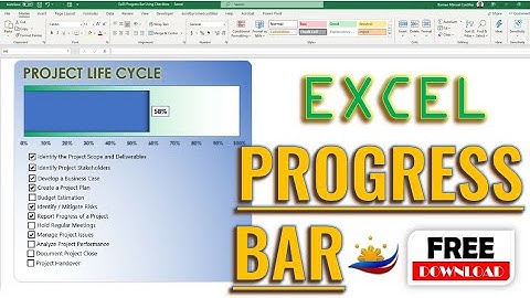 How to Create a Progress Bar in Excel (Using Checkbox)