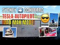 Sydney to Canberra Tesla Model 3 Navigate on Autopilot Mad Max Mode