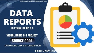 How to Create Data Report in Visual Basic 6.0 | Project Report in Visual Basic 6 | Project Report