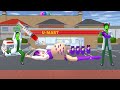 Giant Rumi Kpop gave birth to twins and was kidnapped by a zombie doctor - sakura school