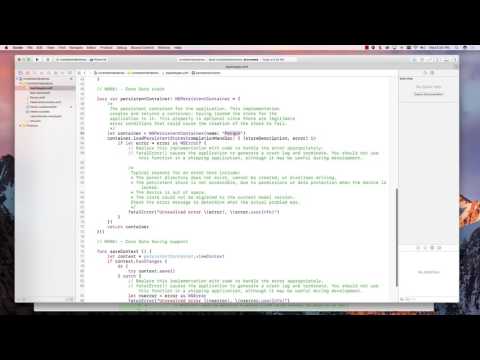 Intro To Core Data - Part 2 (The CD Model)