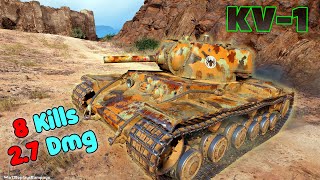 KV-1 - 8 Frags 2.7K Damage, Master by player DavdL