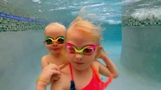 Cute Baby Brother Underwater