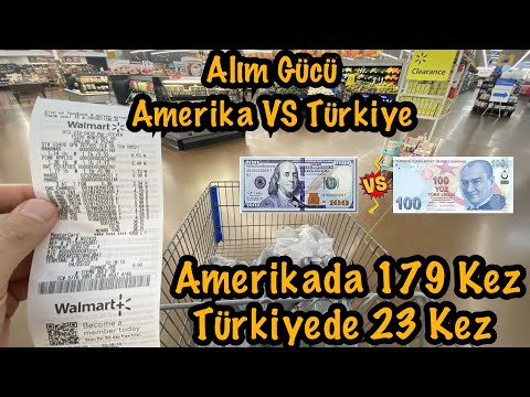 Amerika Vs Türkiye Alım Gücü ★ Amerika Market Fiyatları