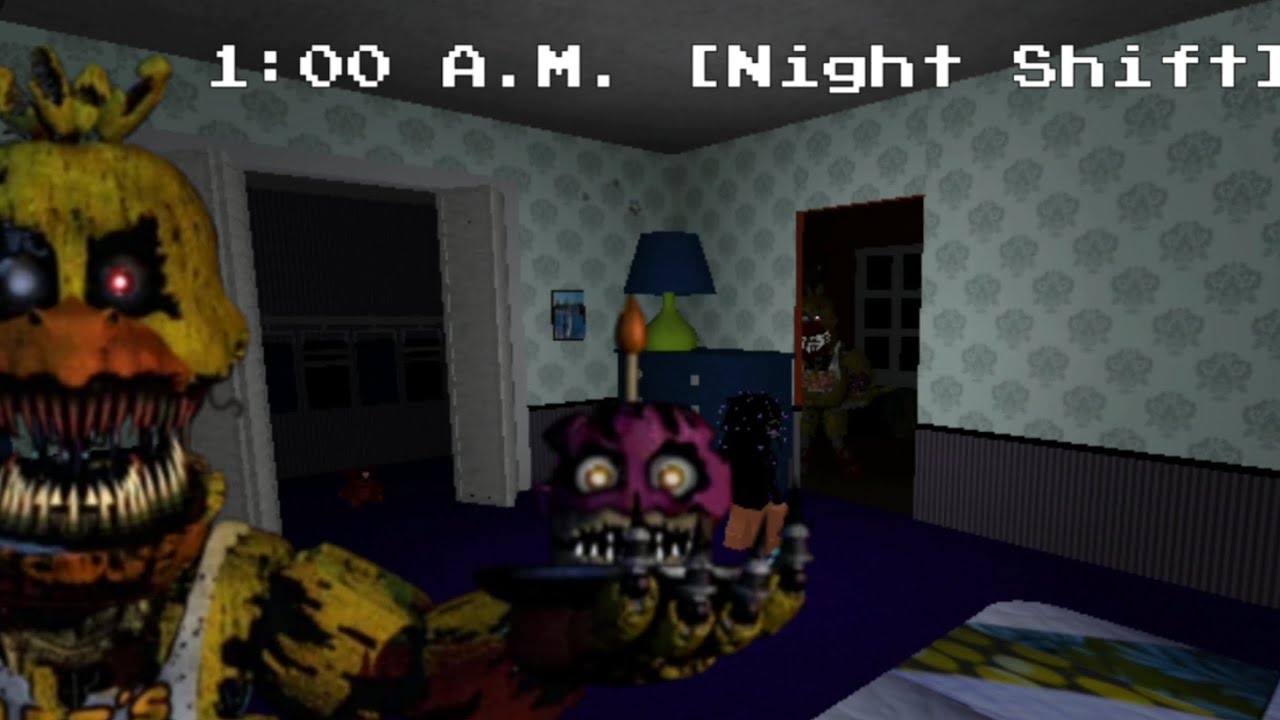 FNAF 4 EP 4 NIGHTMARE CHICA FIVE NIGHTS AT FREDDY'S YouTube