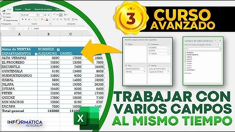 CÓMO MOVER LOS CAMPOS EN LAS ÁREAS DE LAS TABLAS DINÁMICAS (Nueva Versión)