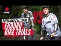 GMBN Presenter Enduro Bike Trials Challenge | Blake Samson Vs. Chris Smith