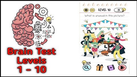 Brain Test-Tricky Puzzles [Level 1 2 3 4 5 6 7 8 9 10] !!Gameplay Walkthrough!!