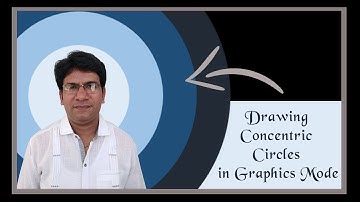 Drawing concentric circles in C Language