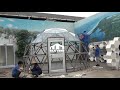 Firsthand glass dome tent factory show the complete installation process