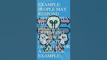 The framing effect..#psychology #psychologyfacts #shorts #trending #framing #effects #shortfeed