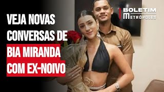 Vaza áudio e mensagens de Bia Miranda e seu ex-noivo, Gabriel Roza