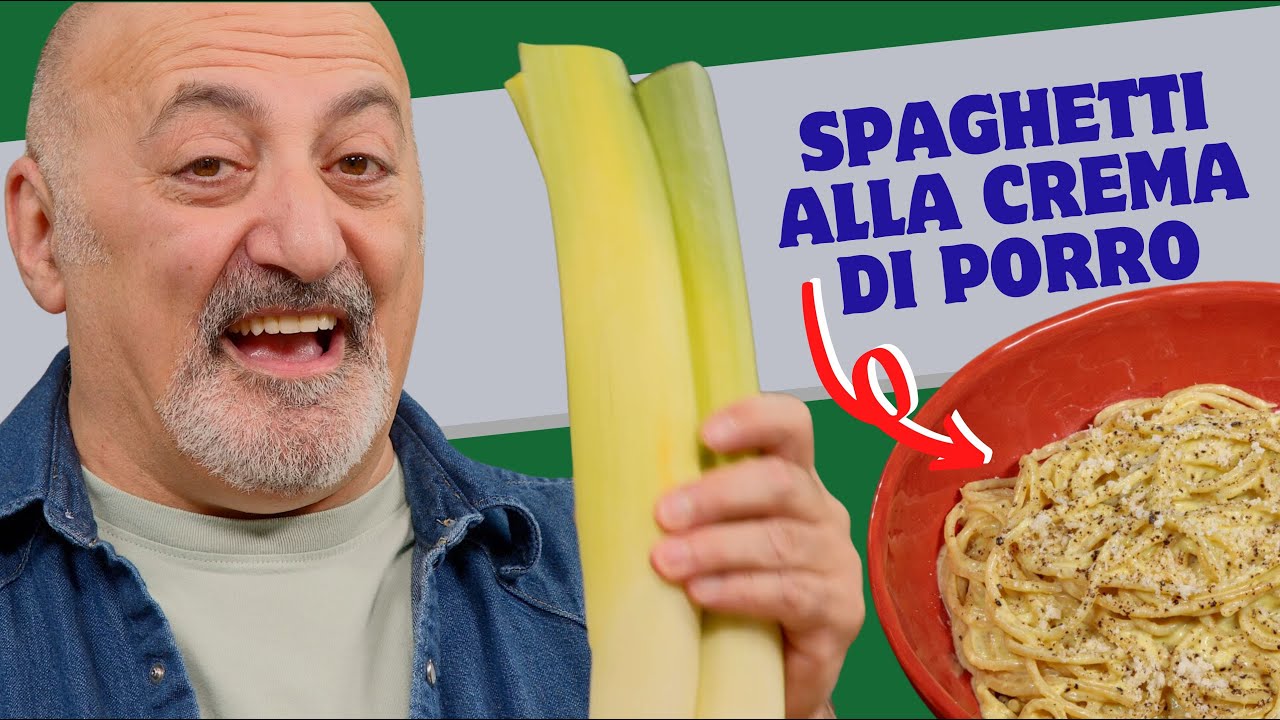 Spaghetti alla crema di porri