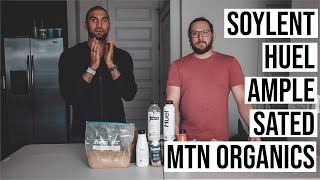 Soylent vs Ample vs Huel vs Sated vs MTN Organics (Meal Replacement Taste Test)