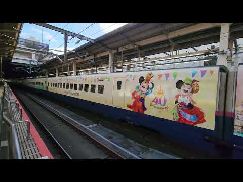 2024.1/18 143B/6143B つばさ・やまびこ143号 山形・仙台行 大宮駅17番線発車シーン [E3系1000番台L55編成+E2系1000番台J69編成(マジカルドリーム新幹線)]