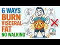 6 Ways to Burn Visceral Fat Without Walking Outside (Science Explained)