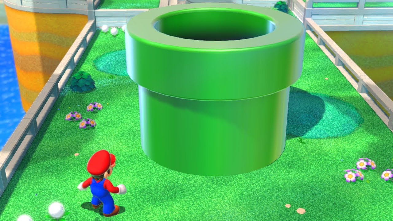 What happens when Mario enters the ULTIMATE Pipe in Super Mario 3D