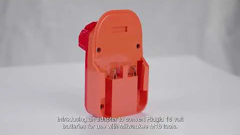 Battery adapter compatible with Ridgid, AEG & Milwaukee – Battery Adapter Demo